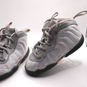 NIKE AIR FOAMPOSITE YOUTH "Light Smoke Gray" Size 6c